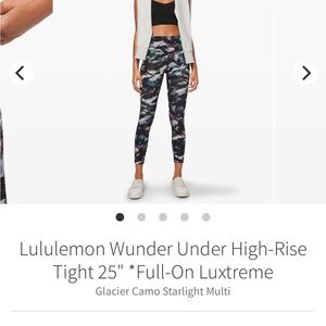 lululemon athletica Glacier Camo High-Rise Leggings